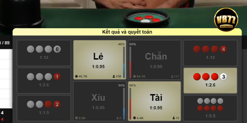 Cách bắt cầu xóc đĩa VB77 từ cao thủ chia sẻ